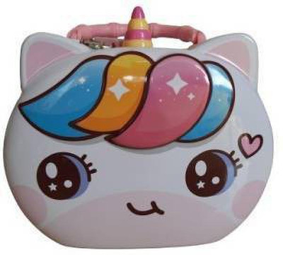 Rockjon Cartoon Character Coin Box and Piggy Bank Coin Bank(White)