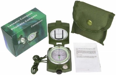 play run ™Multifunction Military Army Metal Sighting Compass Compass(Green)