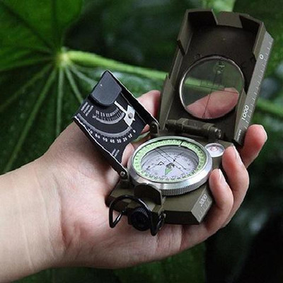 Explorer Army Navigation Compass Multifunctional Waterproof Sighting Compass Compass(Green)