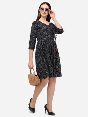 GUFRINA Women A-line Blue Dress