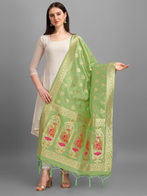 RISHVA Art Silk Woven Women Dupatta