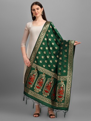 HYPHORIA Pure Silk Printed Women Dupatta