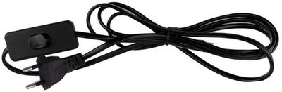 A1 Gadgets 1.5 Meter (60 Inch) Long Wire with Bed Switch On/Off Button for Table Lamps and DIY Projects Copper Light Socket(Pack of 1)