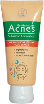 Mentholatum Acnes vitamin cleanser with vitamin c vitamin e vitamin b3 b5 b6 Face Wash(100 g)