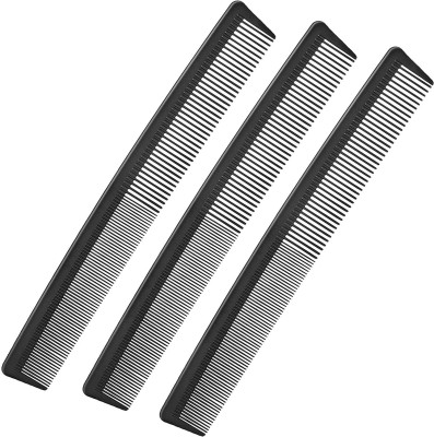 E-DUNIA 3 Pack Carbon Barber Fiber Cutting Comb,Fine Tooth Hair Comb,Hairdressing Styling Combs,Heat Resistant Combs,Styling Combs for Salon [PACK OF 3]