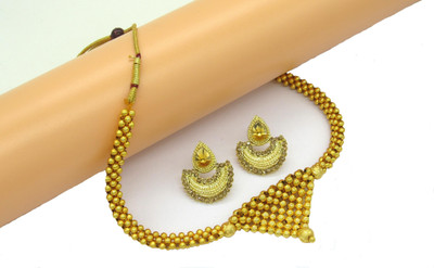 SHREE MAULI CREATION Alloy Gold Jewellery Set(Pack of 1)