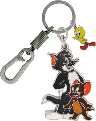SHOKY LOOKS Tom & Jerry Amazing Style walking together with high quality Locking Hook and beautiful multicolor Tweety Key Chain
