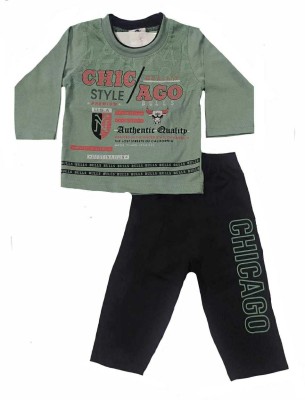 Shilpi Creations Baby Boys & Baby Girls Casual T-shirt Track Pants(green)