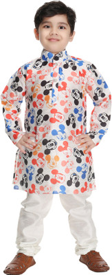 new gen Boys Festive & Party, Wedding Kurta and Pyjama Set(Multicolor Pack of 1)