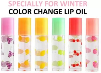 Emijun MULTI COLOR OR FRUITY FLIOVER COLOR CHANGING LIP OIL & LIP GLOSS FRUIT(21.6 ml, MULTI COLOR)