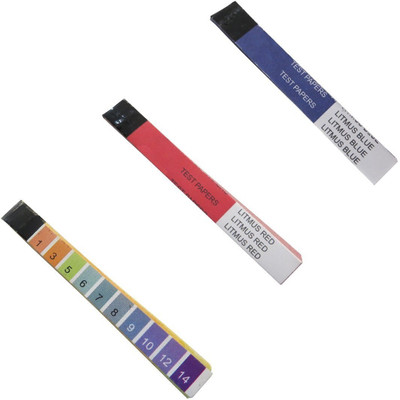 Parijata 0-14 pH Red, Blue, Yellow Litmus Papers(Pack of 60)