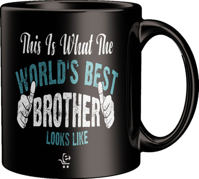 ECFAK This Is What The Best Brother Looks Like Printed Ceramic Coffee Mug(325 ml)