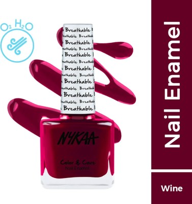 NYKAA Breathable Nail Enamel - Wine Unwind - 326 wine