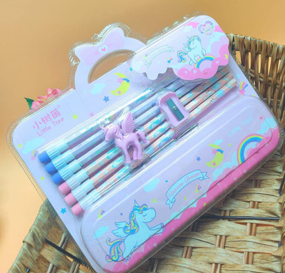 FATFISH na na Art Metal Pencil Box(Set of 1, Multicolor)