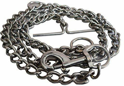 crafthub Super Heavy Weight Dog Chain with Brass Hook for Big Breed Dogs - 152 cm Dog & Cat Chain Leash(Silver)