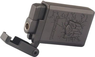FASTIDIOUS Refillable WindProof Lighter Jet Flame Transformers Engraved Pocket Lighter(Black)