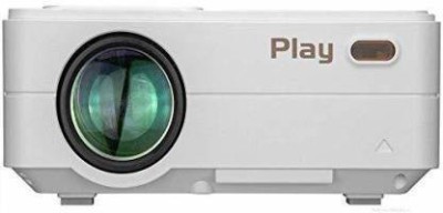 PLAY Portable 4 Inch Mini 1080P High Definition WIFI Projector High Brightness Low Noise for Video Meeting (3500 lm) Projector(White)