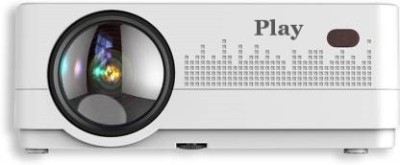 PLAY MP1 Newest WiFi Native Full HD Led Advance Projector 400-inch Display for Multipurpose (4500 lm / 4 Speaker / Wireless / Remote Controller) Portable Projector(White/ Black)