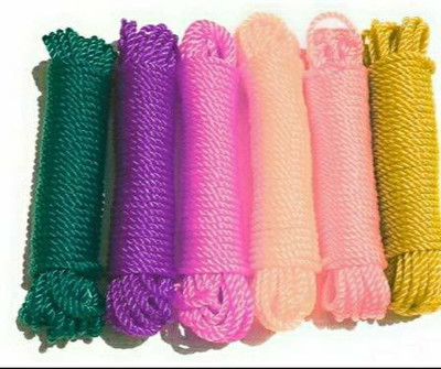 Medlas Nylon Clothing Line String, Rope/Rassi for Cloth Drying, Twisted Multipurpose Nylon Clothesline(10 m)
