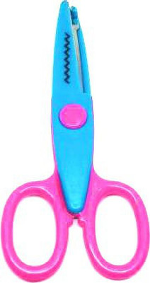 ShopTalk ZigZag scissor Scissors(Set of 1, Blue, Pink)