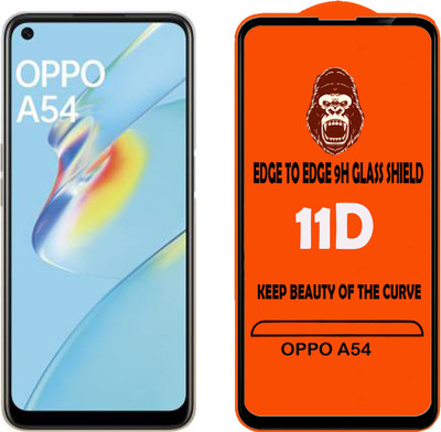 Unirock Edge To Edge Tempered Glass for OPPO A54(Pack of 3)