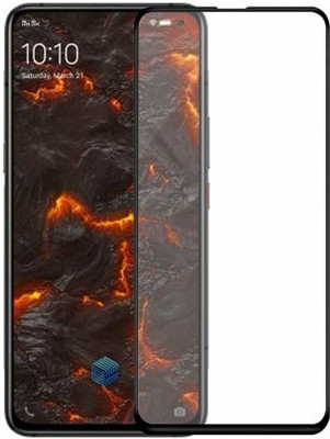 NRSON Edge To Edge Tempered Glass for iQOO 3, VIVO V17, REALME(Pack of 1)
