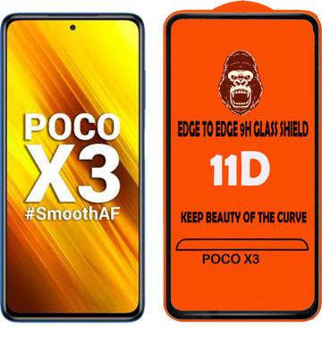 Digilett Tempered Glass Guard for POCO X3(Pack of 1)