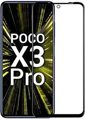 ASMANTIC Edge To Edge Tempered Glass for Poco X3 PRO(Pack of 1)