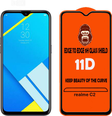HQ Protection Tempered Glass Guard for realme C2(Pack of 1)