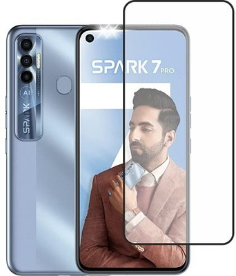 AKSHUD Edge To Edge Tempered Glass for Tecno Spark 7 Pro(Pack of 1)