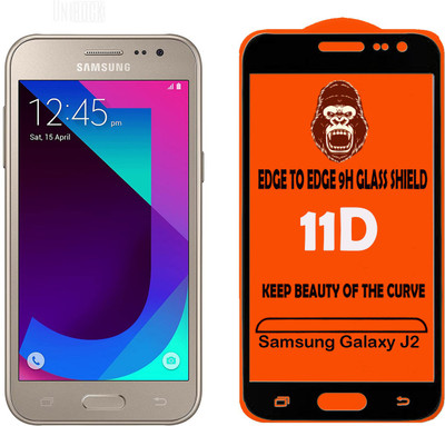 Unirock Edge To Edge Tempered Glass for Samsung Galaxy J2(Pack of 2)