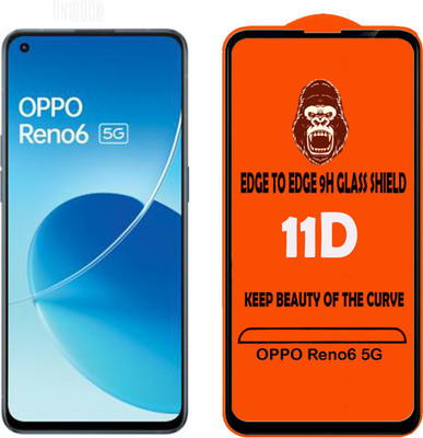 Unirock Edge To Edge Tempered Glass for OPPO Reno6 5G(Pack of 2)
