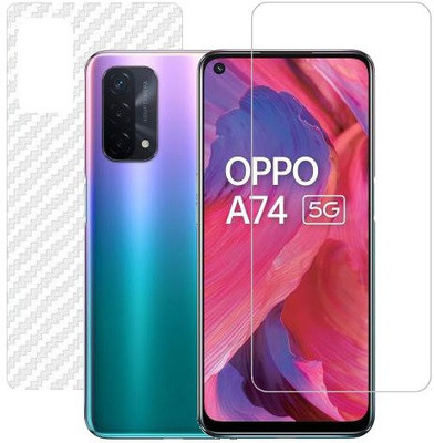 HOBBYTRONICS Front and Back Screen Guard for Oppo A74 5G, Oppo A74(Pack of 1)