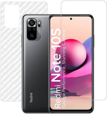 HOBBYTRONICS Front and Back Screen Guard for Redmi Note 10S(Pack of 1)