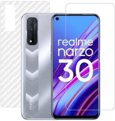 HOBBYTRONICS Front and Back Screen Guard for Realme Narzo 30 (4G)(Pack of 1)