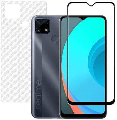 HOBBYTRONICS Front and Back Screen Guard for Realme C25S(Pack of 1)