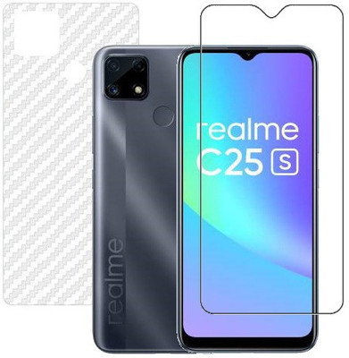 HOBBYTRONICS Front and Back Screen Guard for Realme C25S(Pack of 1)