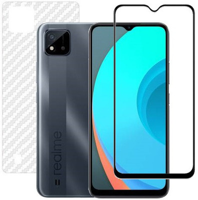 HOBBYTRONICS Front and Back Screen Guard for Realme C11 (2021)(Pack of 1)