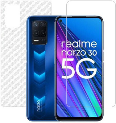 HOBBYTRONICS Front and Back Screen Guard for Realme Narzo 30 (5G)(Pack of 1)