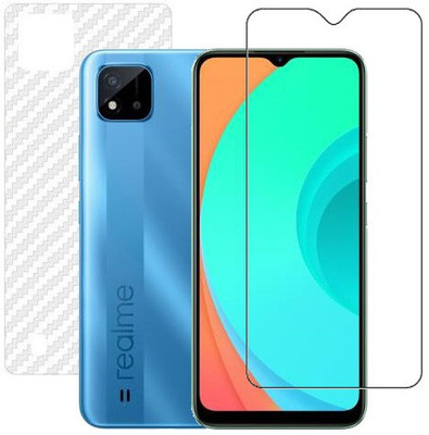 HOBBYTRONICS Front and Back Screen Guard for Realme C11 (2021)(Pack of 1)