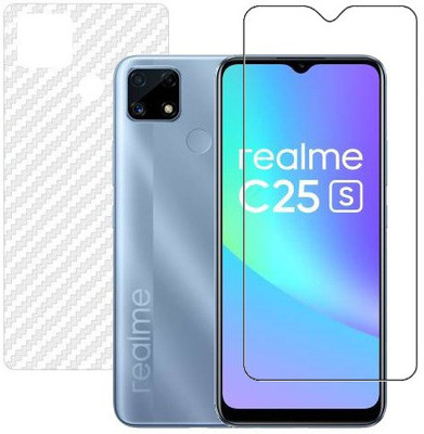 HOBBYTRONICS Front and Back Screen Guard for Realme C25S(Pack of 1)