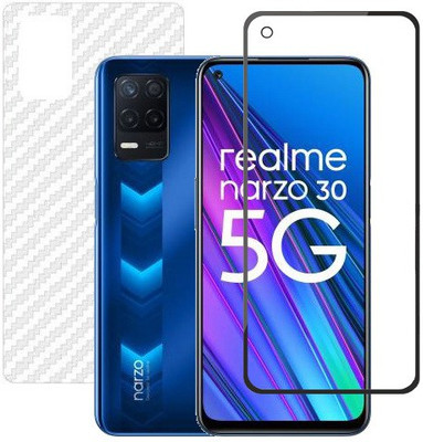 HOBBYTRONICS Front and Back Screen Guard for Realme Narzo 30 (5G)(Pack of 2)
