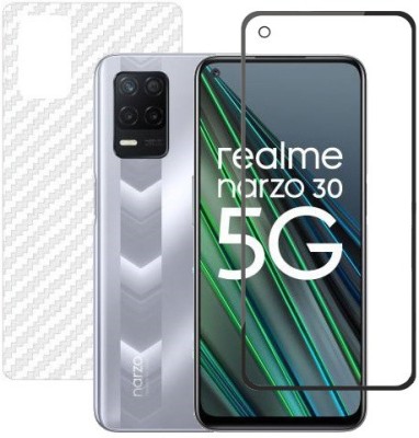 HOBBYTRONICS Front and Back Screen Guard for Realme Narzo 30 (5G)(Pack of 1)