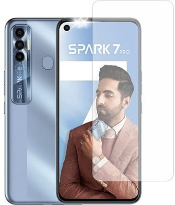 AKSHUD Tempered Glass Guard for Tecno Spark 7 Pro(Pack of 1)