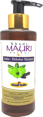 Khadi Mauri Amla Shikakai Shampoo - Pack of 1(210 ml)