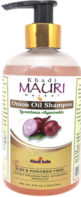 Khadi Mauri Onion Oil Shampoo (SLS/Paraben free) - Pack of 1(300 ml)