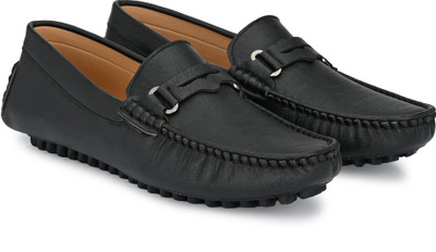 PROVOGUE Loafers For Men(Black , 8)
