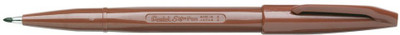 Pentel Arts Brush sign Fiber Tip Nib Sketch Pen(Brown)