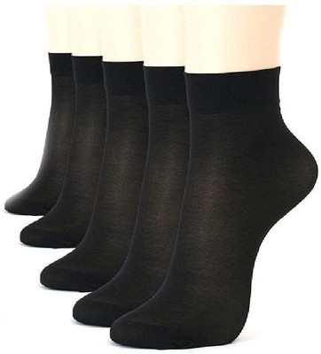 ASIDEA Women Solid Ankle Length(Pack of 5)