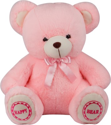 FIDDLERZ Stuffed Plush Toy Cute Teddy Bear Toy Soft Animal Doll for Kids Babies Boys Girls & Birthday Return Gift ( 15 Inch ) Pink  - 15 inch(Pink)